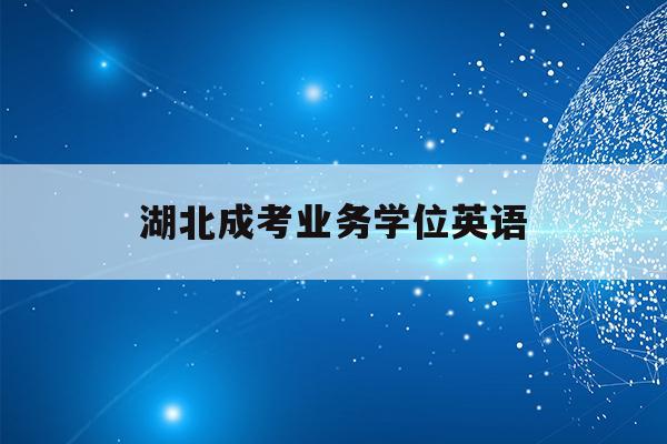  湖北成考业务学位英语_湖北成人英语学位考试题型